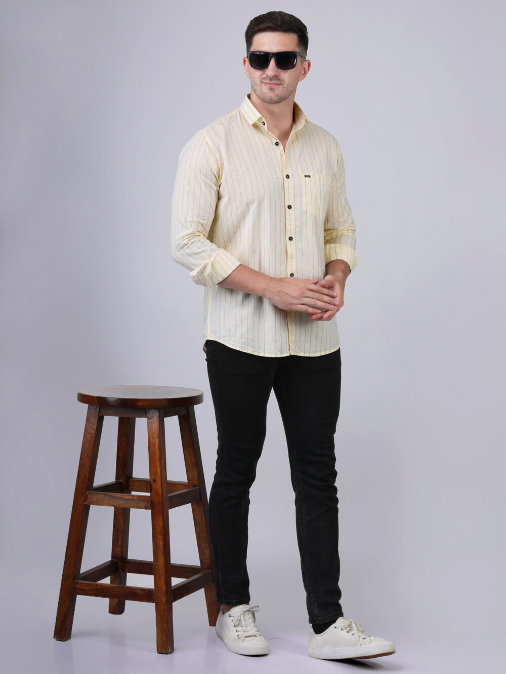 Cotton Shirt with Full Sleeves