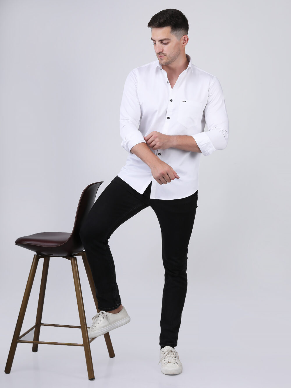 Cotton Shirt with Full Sleeves